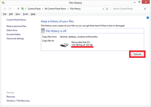 Windows 8 File History